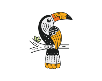 Colorful Toucan Bird Logo
