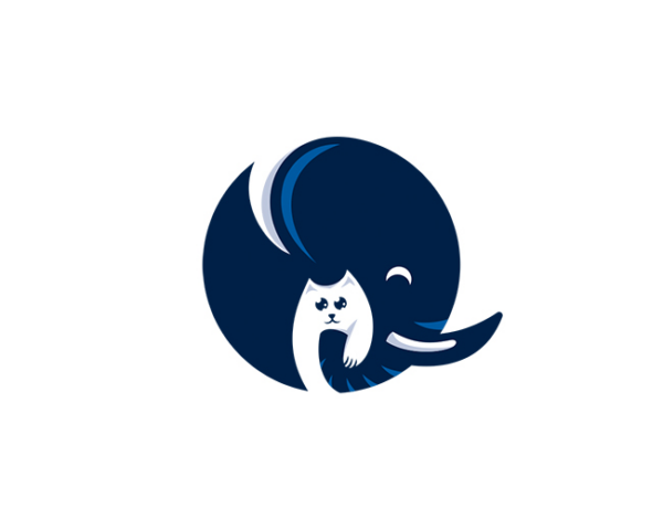 Elephant and Cat Logo