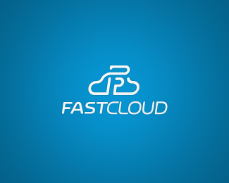 Fast Cloud - Letter F Logo