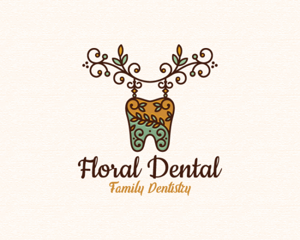 Floral Dental Logo