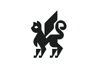 Flying Sphynx Cat logo