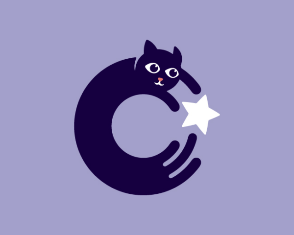 Playful Cat   Logo for Sale