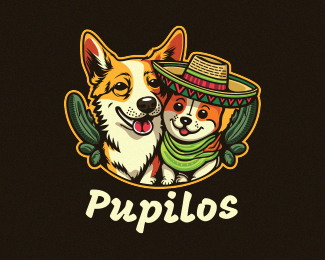 Pupilos - Pet Shop Mascot Logo Design