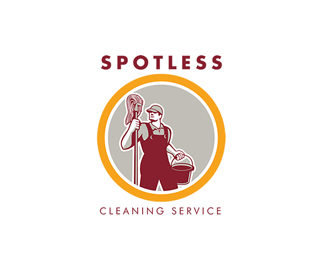 Spotless Cleaning Service Logo
