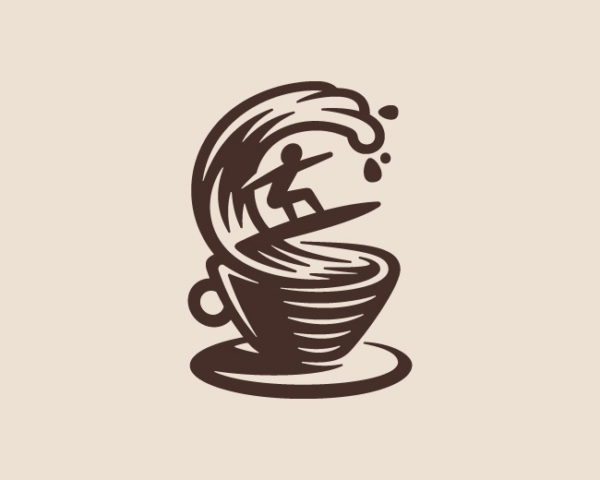 Surf Coffee   Logo for Sale