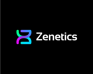 Z Letter Logo - DNA Logo - Medical Research Lab