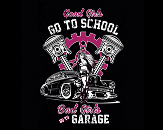 garage slogan t-shirt design